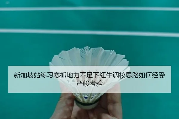 新加坡站练习赛抓地力不足下红牛调校思路如何经受严峻考验 - leyu